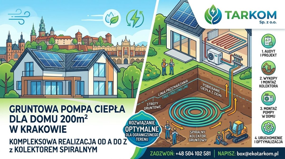 Gruntowa pompa ciepła – realizacja Kraków